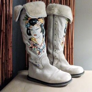 🐏FREE-🆓Ed Hardy Tall Boots
